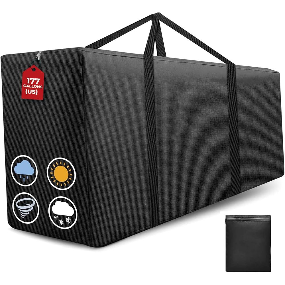 Outdoor Furniture With Storage For Cushions - 177 Gallon Extra Large Patio Cushion