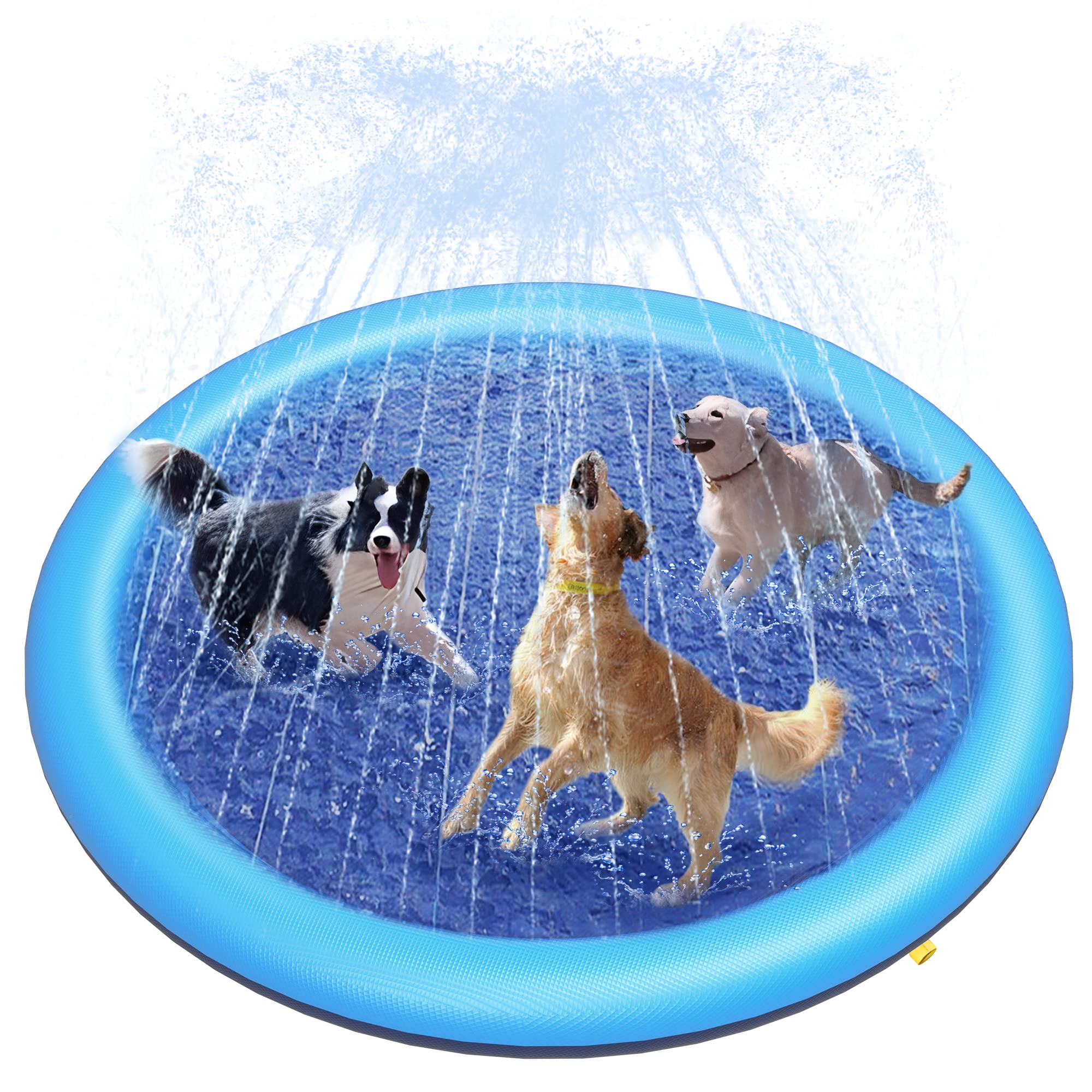 Outdoor Rug Waterproof - Dog Splash Pad Thick Sprinkler Pool
