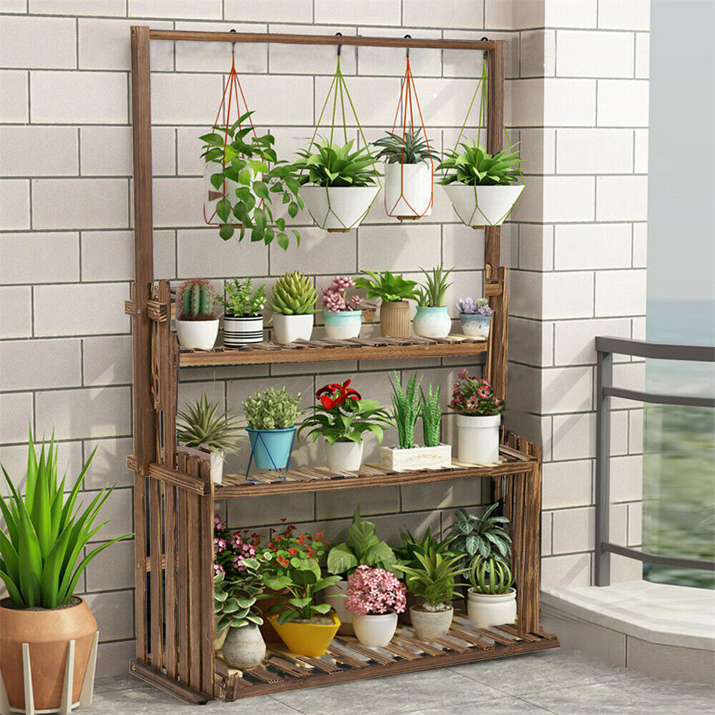 Outdoor Furniture On Sale - Heavy Duty Hanging Plant Stand Multiple