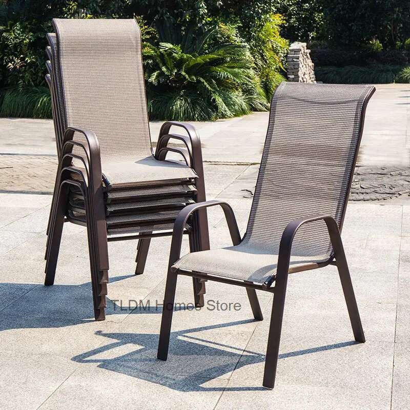 Outdoor Furniture On Sale - Modern High Back Garden Chairs Nordic