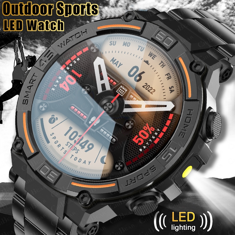 Outdoor Rug Waterproof - Outdoor Military Rugged Smartwatch Men GPS