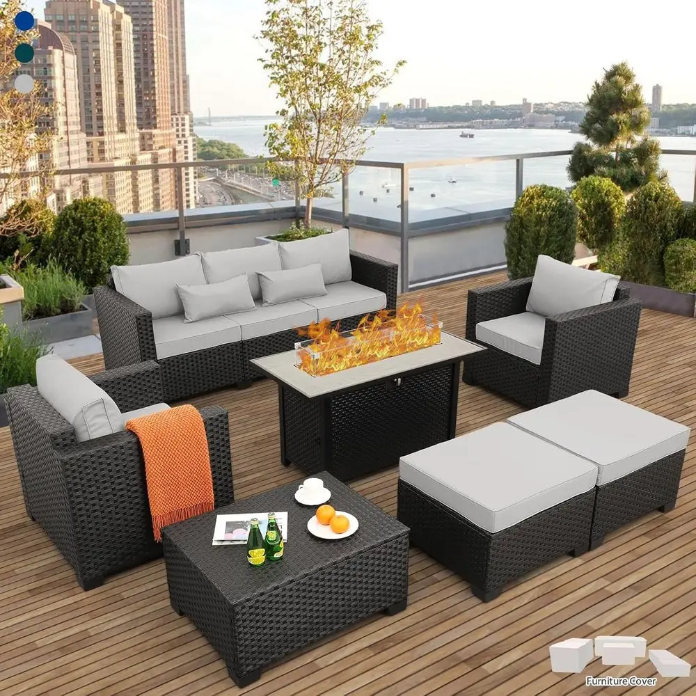 Outdoor Furniture Fire Pit Set - 45 Outdoor Patio Furniture Set with
