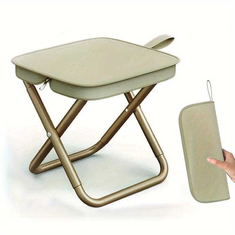 Outdoor Furniture Used - Outdoor folding pencil case small stool