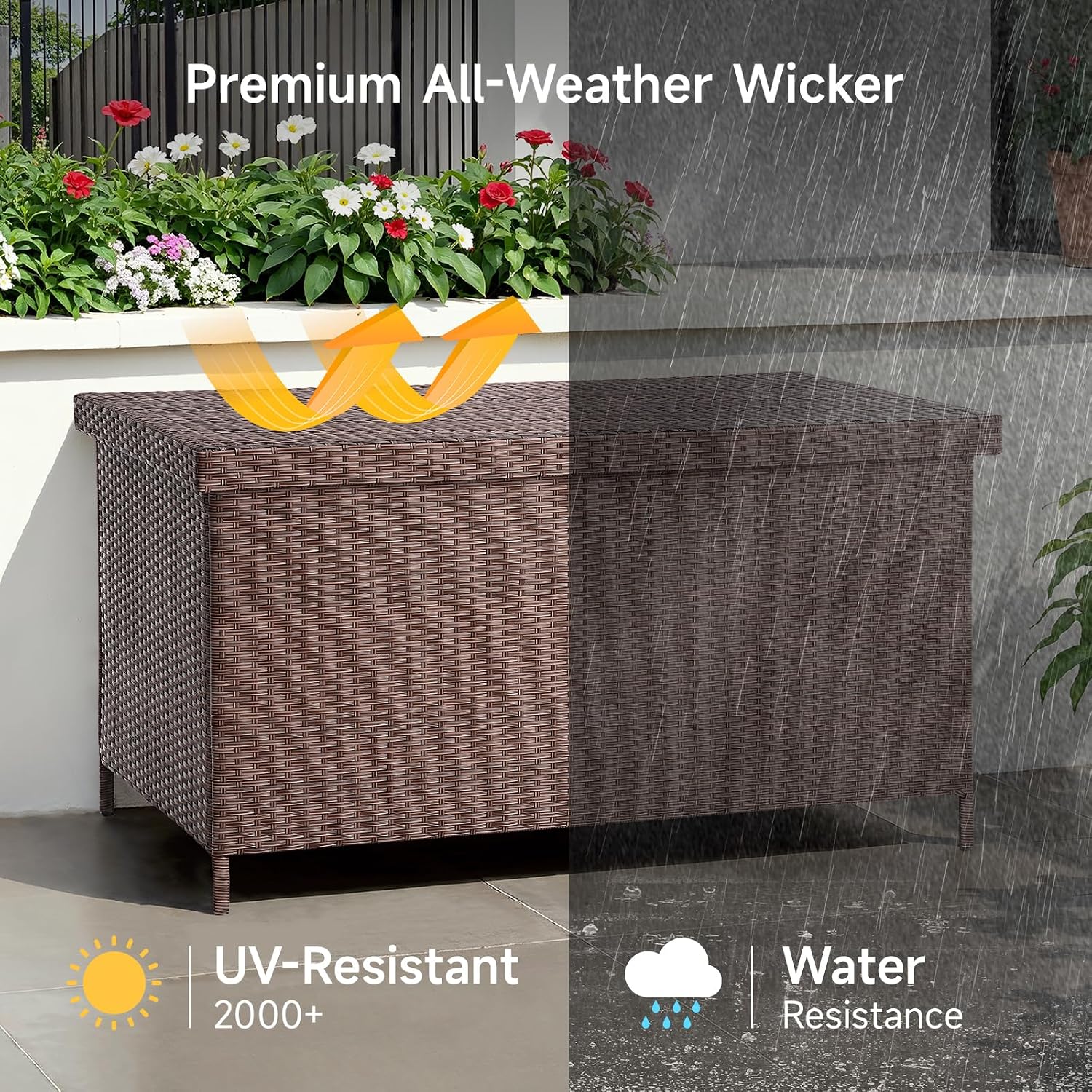 158 Gallon XL Resin Deck Box W - Outdoor Furniture Xl ulasan dan harga