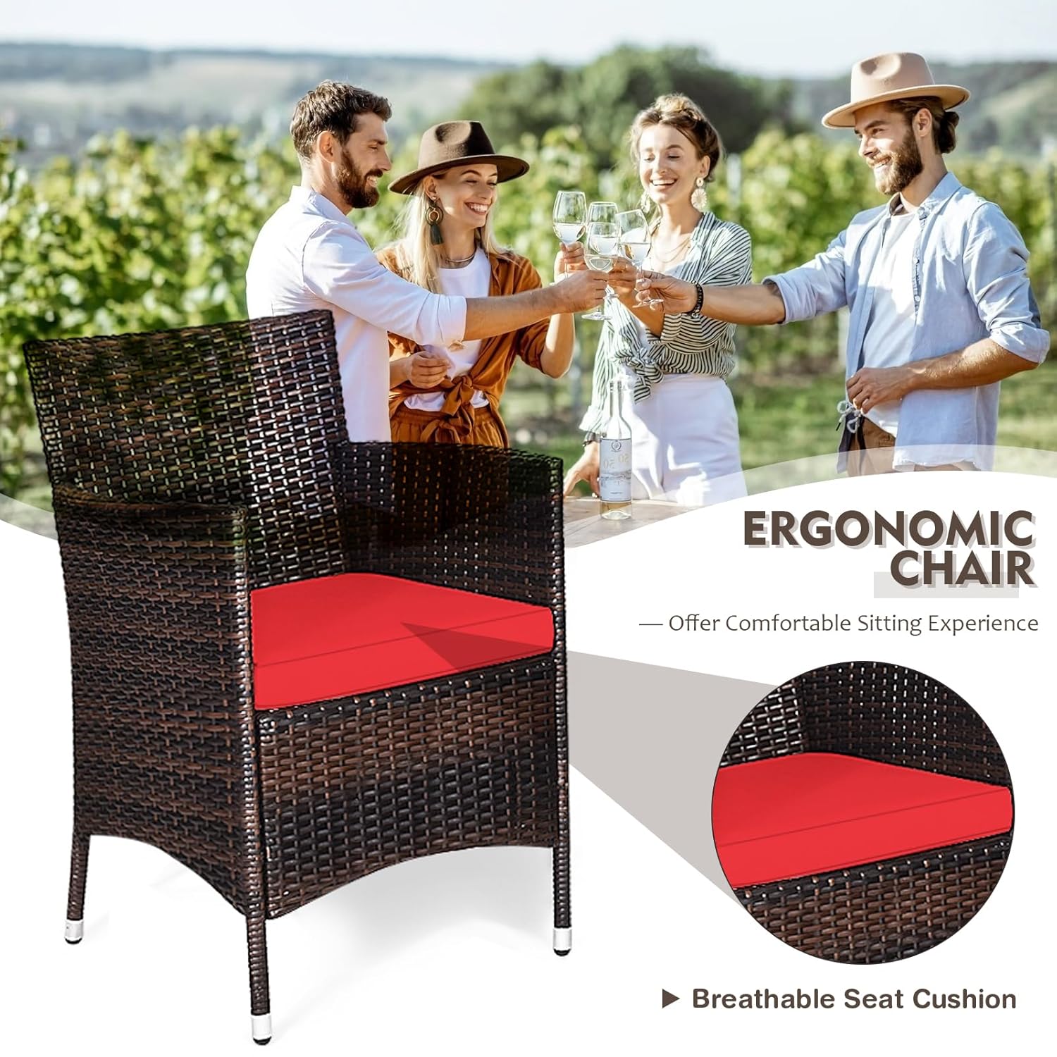 3 Piece Wicker Patio Furniture - Outdoor Furniture On Sale ulasan dan harga
