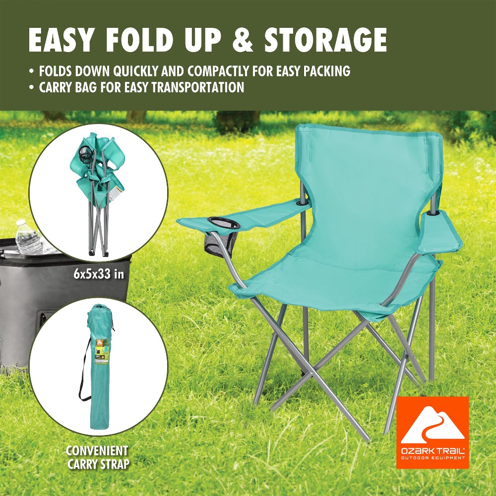 Foldable Quad Camping Chair wi - Outdoor Furniture Used ulasan dan harga