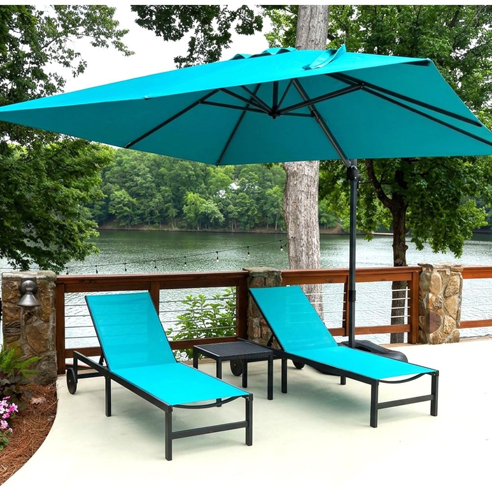 Set with Wheels and Table, Tur - Outdoor Furniture Quick Dry ulasan dan harga