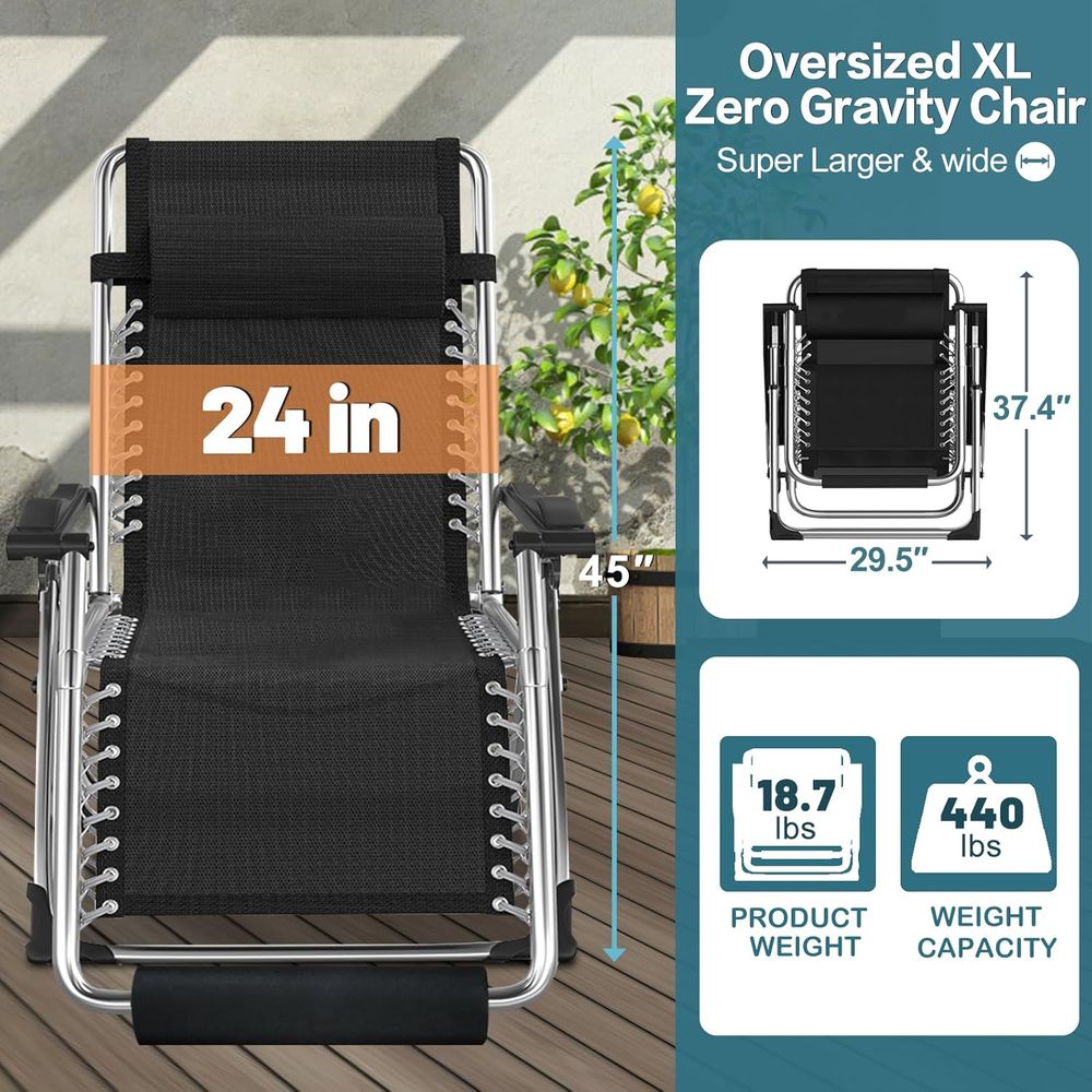 Widened Zero Gravity Chair 29