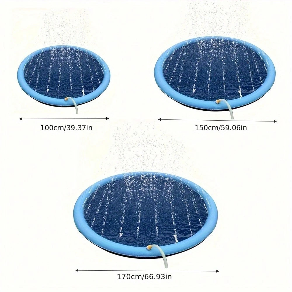 Dog Splash Pad Thick Sprinkler - Outdoor Rug Waterproof ulasan dan harga