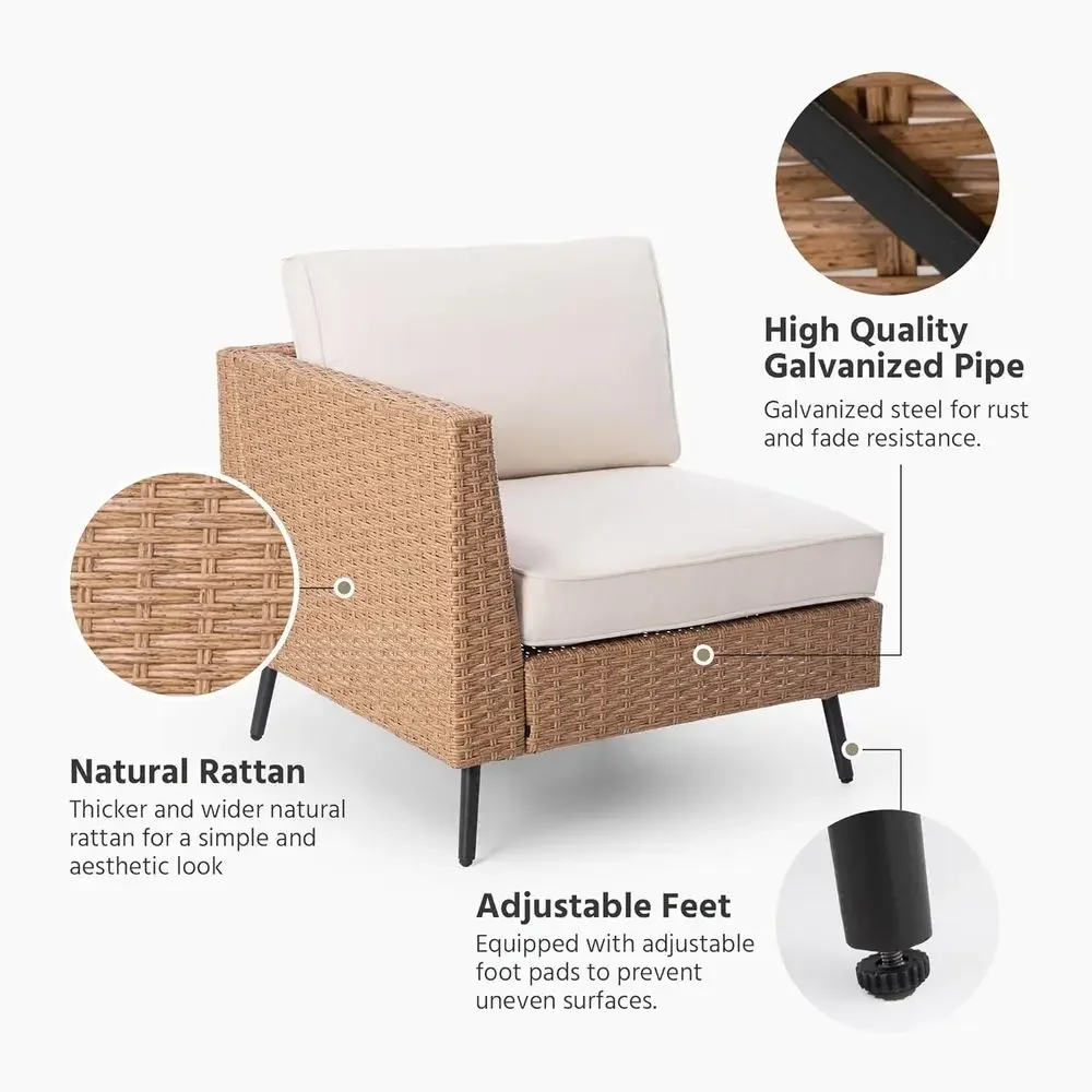 6-Piece Outdoor Patio Furnitur - Outdoor Furniture With Storage For Cushions ulasan dan harga
