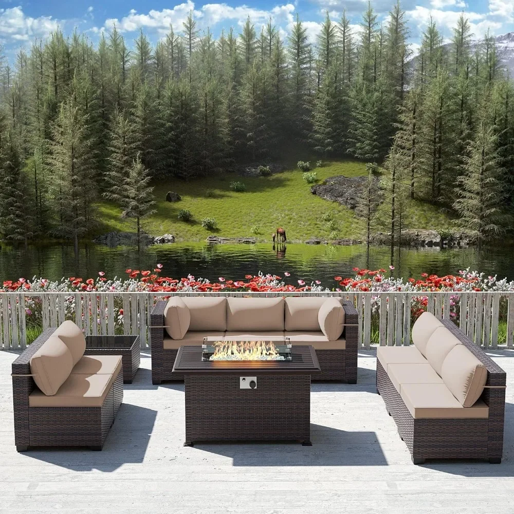 -Patio Furniture Set With Prop - Outdoor Furniture Fire Pit Set ulasan dan harga
