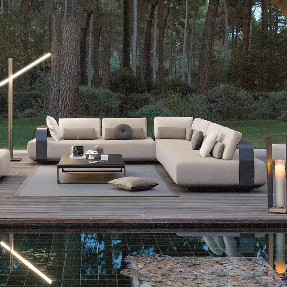 #Blue Aluminum Modern Outdoor  - Outdoor Furniture Quick Dry ulasan dan harga
