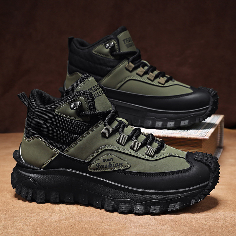 Men'S Black And White Mid Top  - Outdoor Rug Waterproof ulasan dan harga