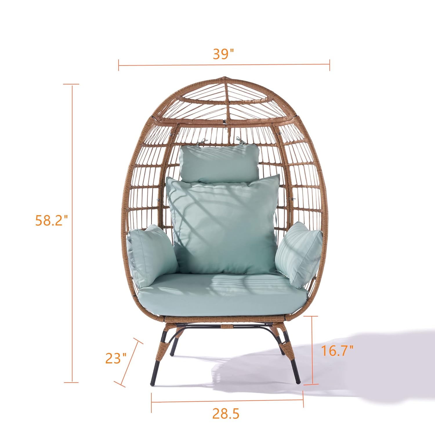 Oversized Egg Chair Wicker Lou - Outdoor Furniture Xl ulasan dan harga