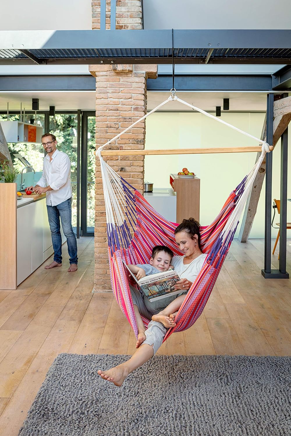 XL Cotton Hammock Chair Swing  - Outdoor Furniture Xl ulasan dan harga