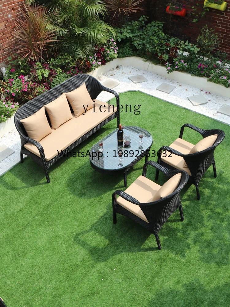 XL outdoor rattan sofa courtya - Outdoor Furniture Xl ulasan dan harga