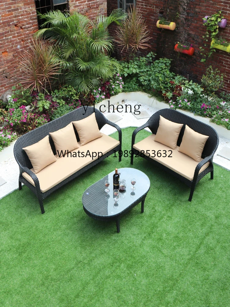 XL outdoor rattan sofa courtya - Outdoor Furniture Xl ulasan dan harga