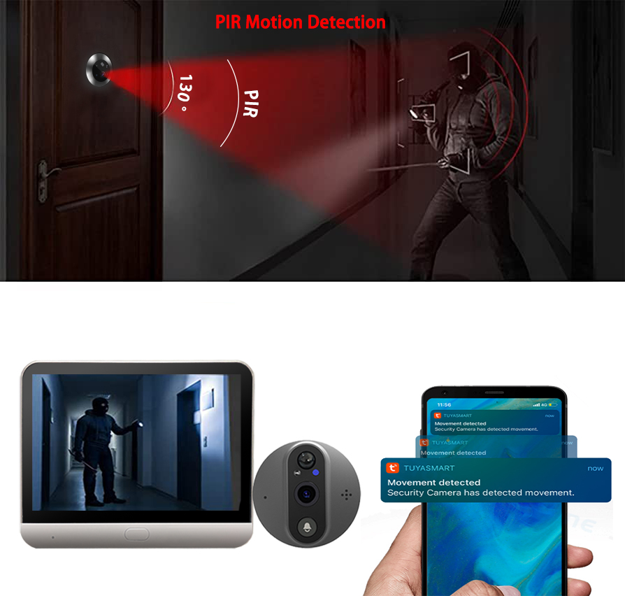 4.3 Inch IPS Screen 2MP 1080P  - Outdoor Furniture Glider ulasan dan harga