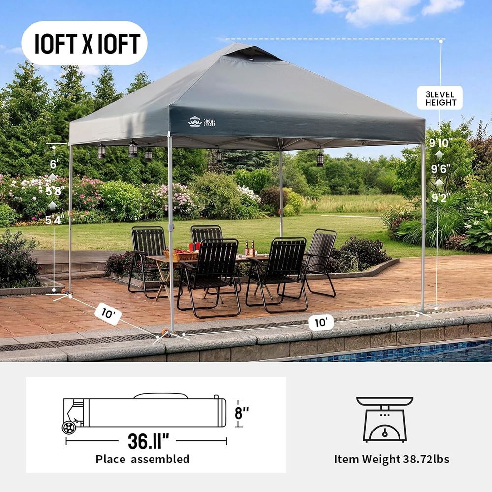 10x10 Up Tent, Beach Tent with - Outdoor Furniture Rooms To Go ulasan dan harga