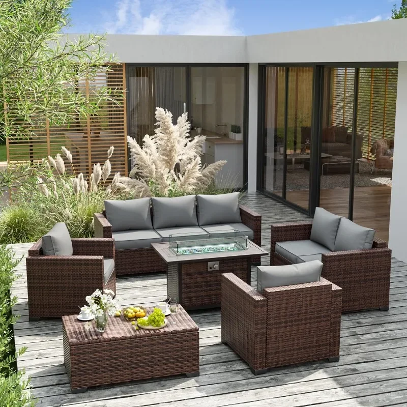 A Furniture Set with Fire Pit  - Outdoor Furniture Fire Pit Set ulasan dan harga