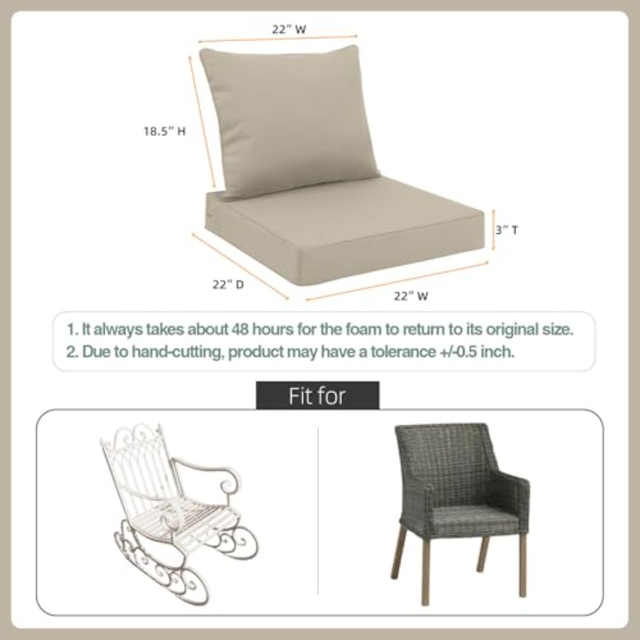 Outdoor Seat Cushion Set 22 x  - Outdoor Furniture Cushions 22 X 22 ulasan dan harga