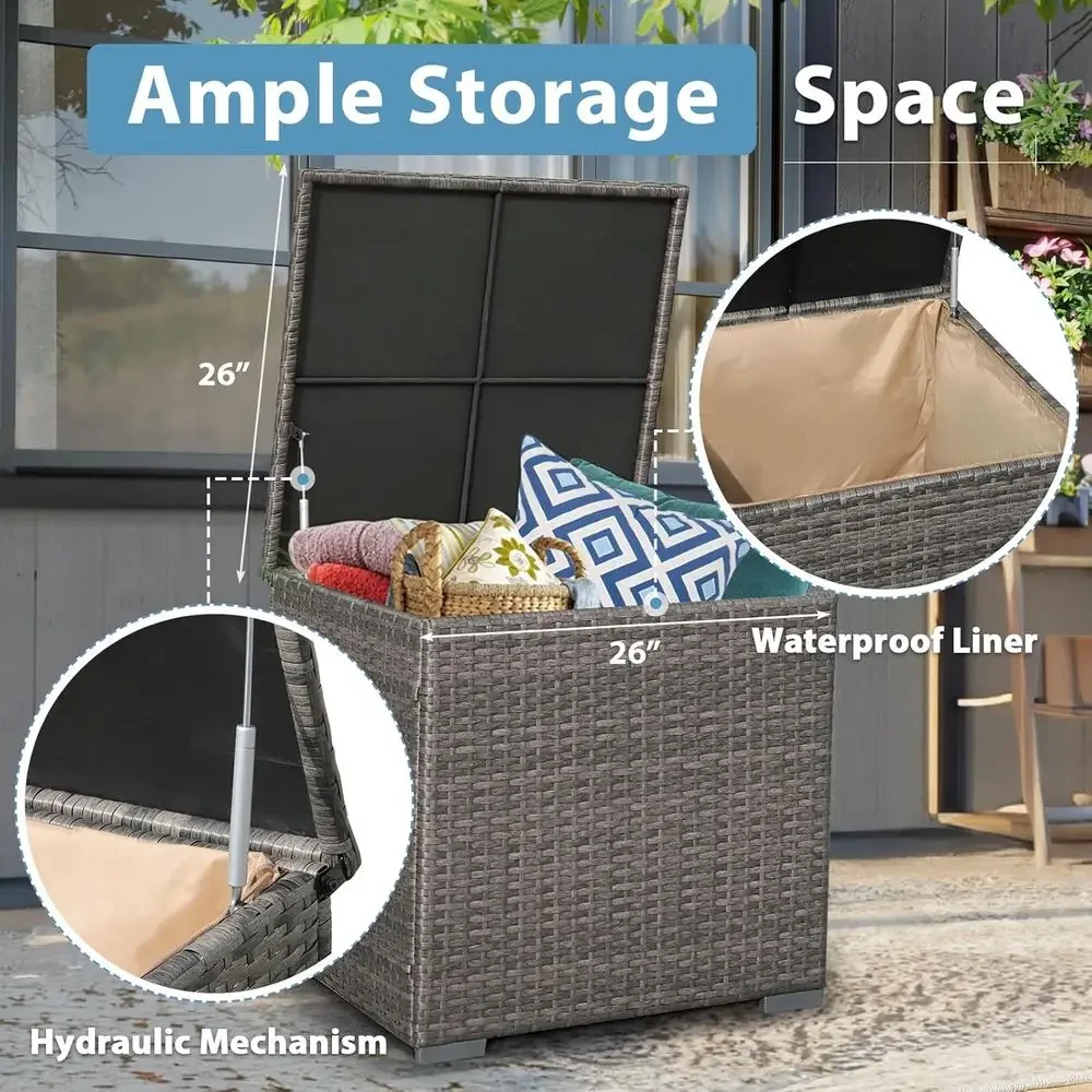 8-Piece Patio Furniture Set wi - Outdoor Furniture Fire Pit Set ulasan dan harga