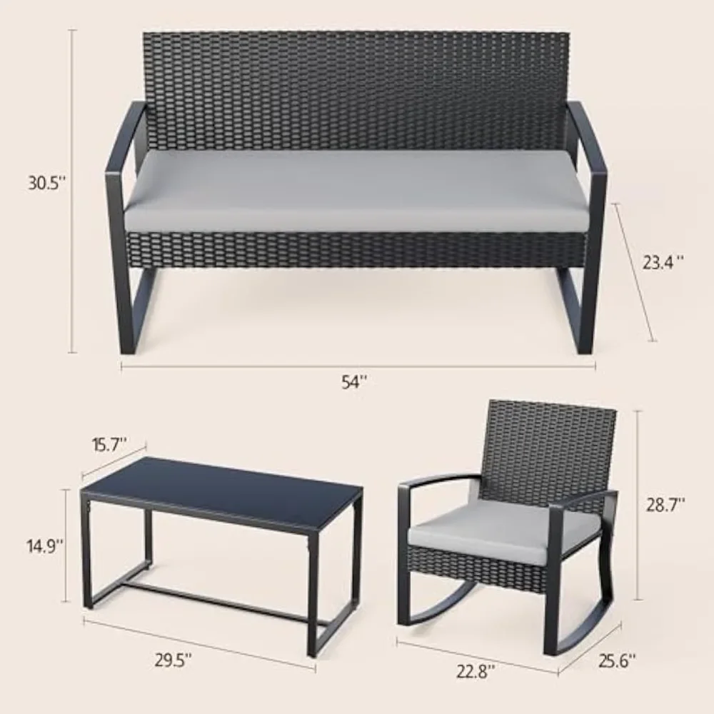 4 Piece Outdoor Patio Furnitur - Outdoor Furniture On Sale ulasan dan harga