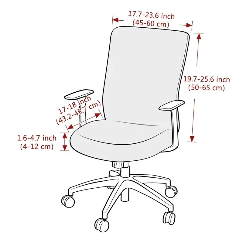 1PC Jacquard Office Chair Cove - Outdoor Furniture Xl ulasan dan harga
