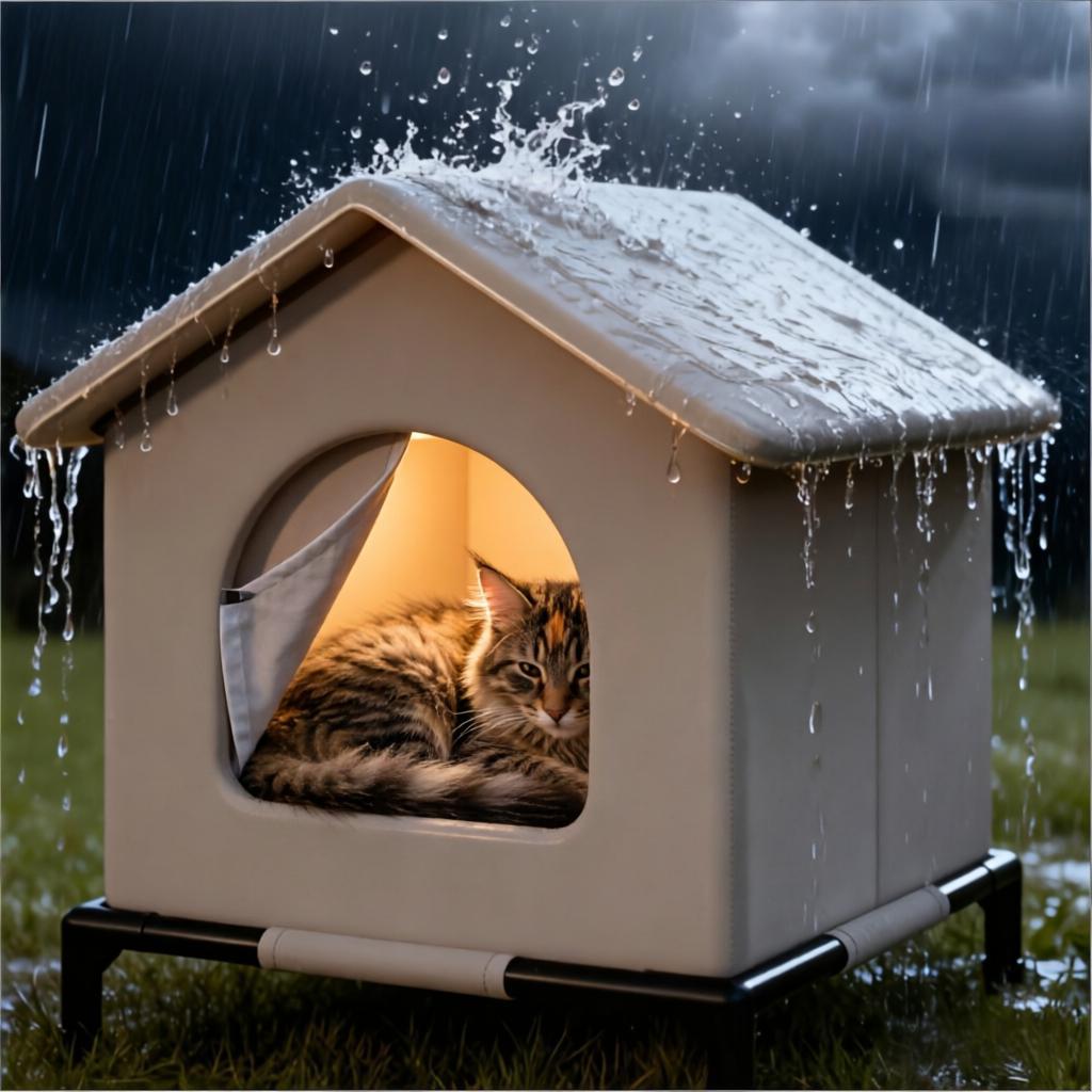Stray Cat Houses with Mat Wate - Outdoor Rug Waterproof ulasan dan harga