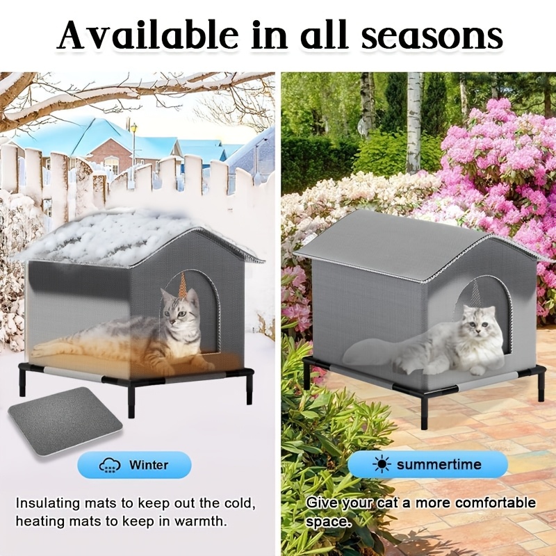 Stray Cat Houses with Mat Wate - Outdoor Rug Waterproof ulasan dan harga