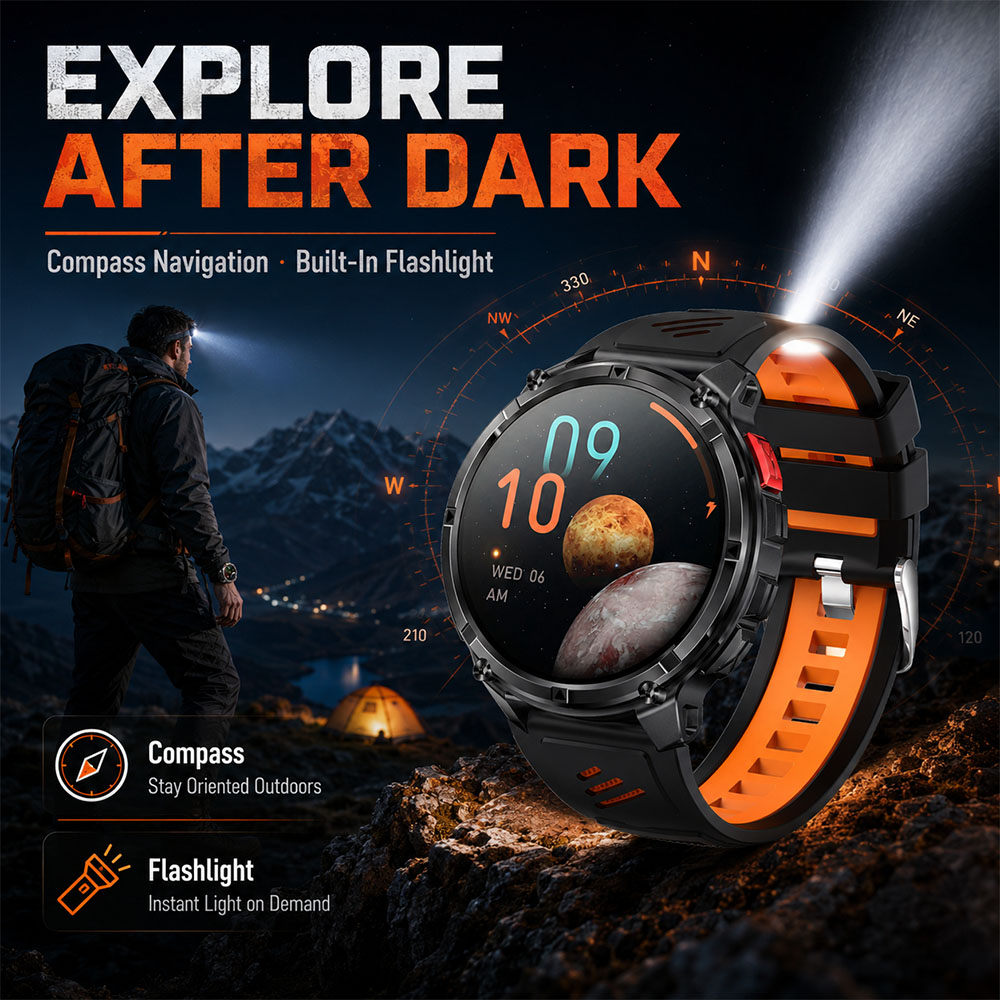 YAOCX AMOLED Smartwatch Men 11 - Outdoor Rug Waterproof ulasan dan harga