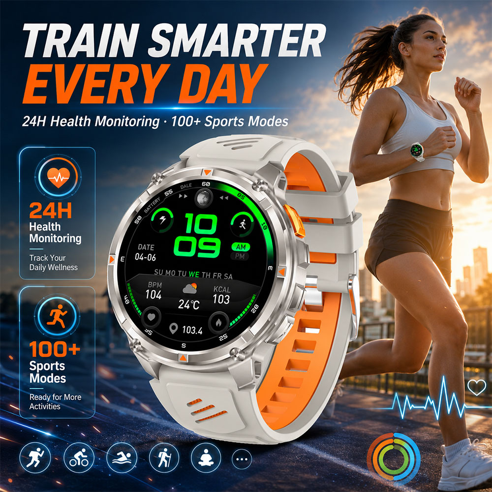 YAOCX AMOLED Smartwatch Men 11 - Outdoor Rug Waterproof ulasan dan harga