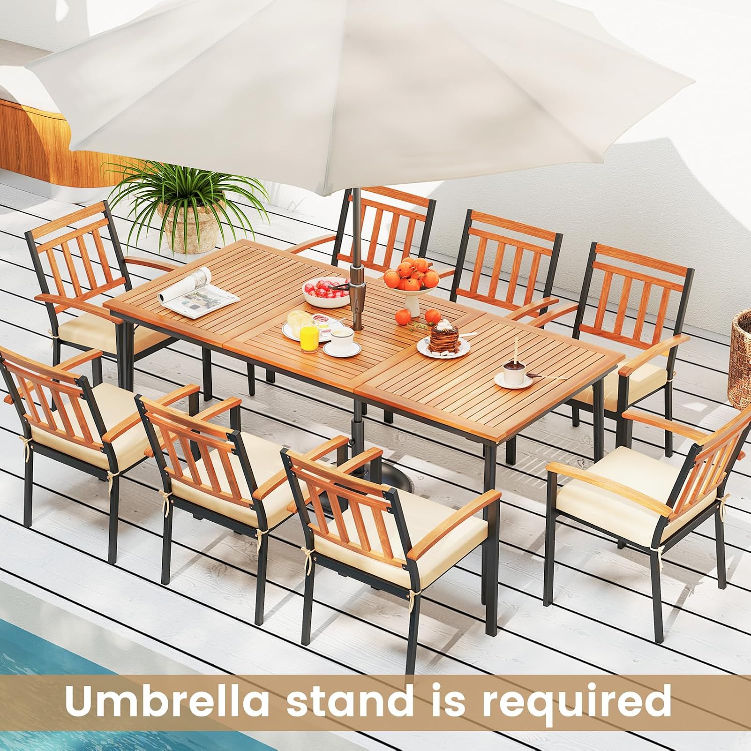 Large Rectangular Patio Dining - Outdoor Furniture On Sale ulasan dan harga