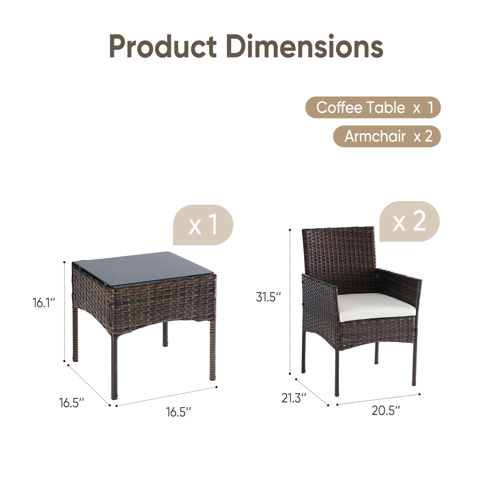 JHK Large Size 3 Pieces Outdoo - Outdoor Furniture On Sale ulasan dan harga
