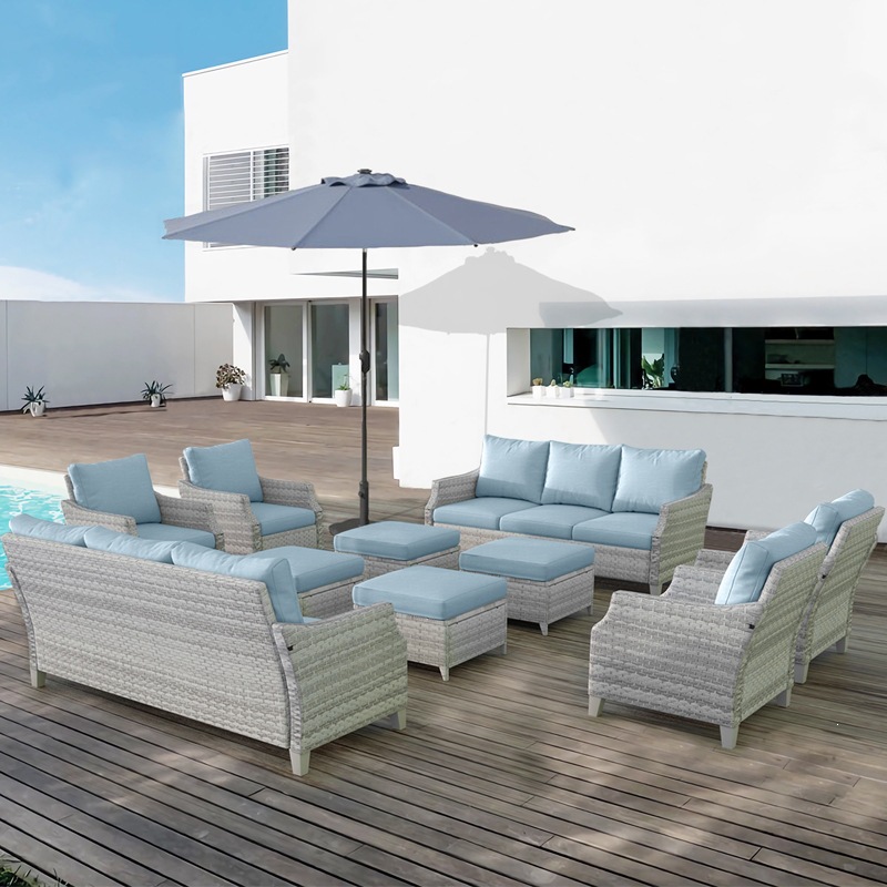 Modern PE Rattan Outdoor Sofa  - Outdoor Furniture Quick Dry ulasan dan harga
